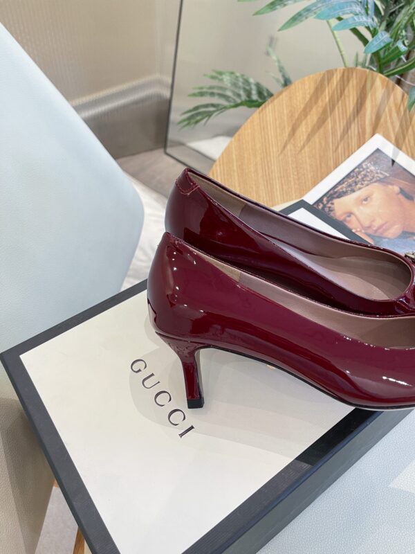 Gucci Women's Pump With Horsebit Red For Women GG