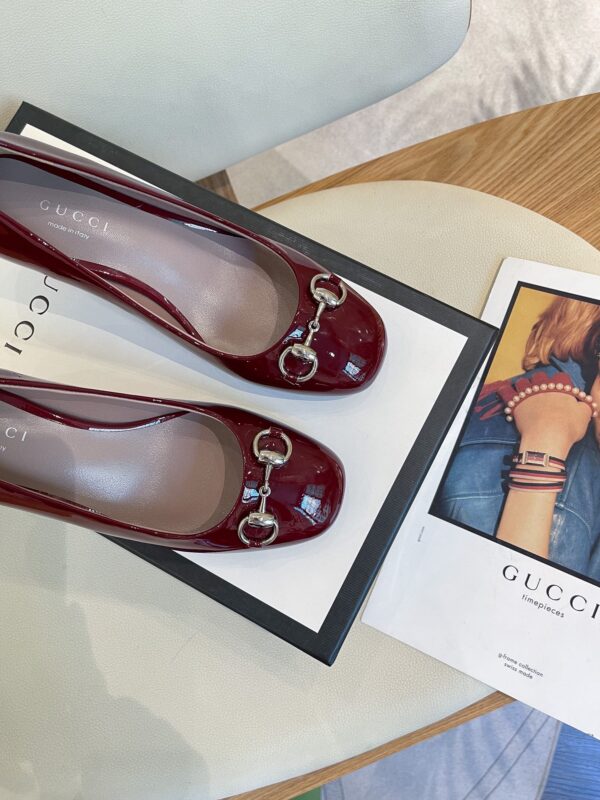 Gucci Women's Pump With Horsebit Red For Women GG