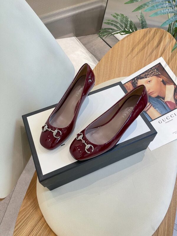 Gucci Women's Pump With Horsebit Red For Women GG