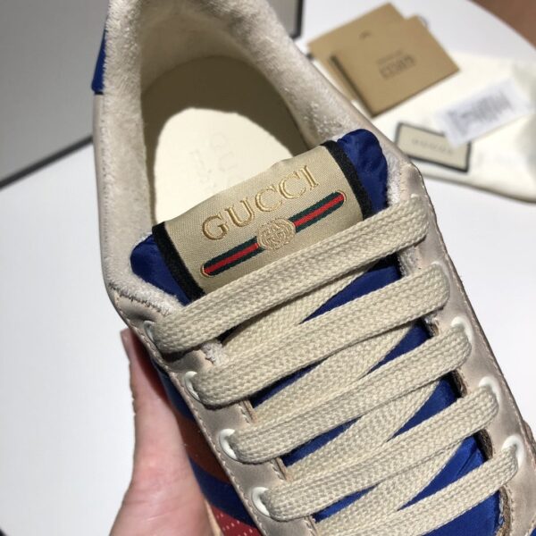 Gucci Women's Screener Low-Top White Red Blue For Women 546163