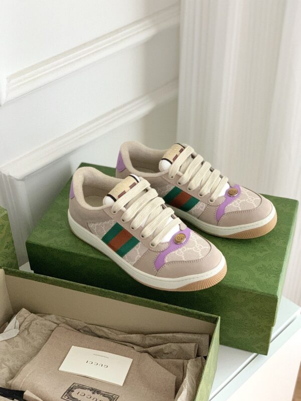 Gucci Women's Screener Sneaker Beige For Women 546551-HVKI0-9765
