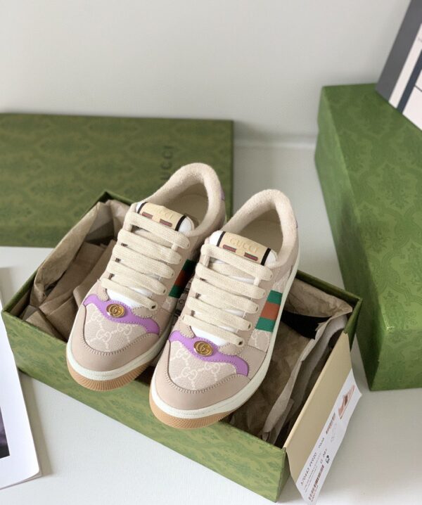 Gucci Women's Screener Sneaker Beige For Women 546551-HVKI0-9765