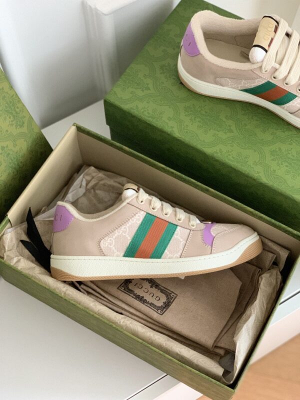 Gucci Women's Screener Sneaker Beige For Women 546551-HVKI0-9765