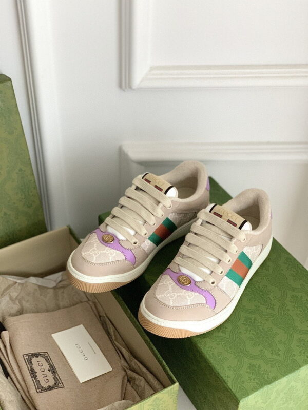 Gucci Women's Screener Sneaker Beige For Women 546551-HVKI0-9765