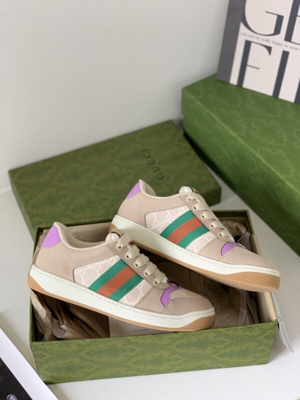 Gucci Women's Screener Sneaker Beige For Women 546551-HVKI0-9765