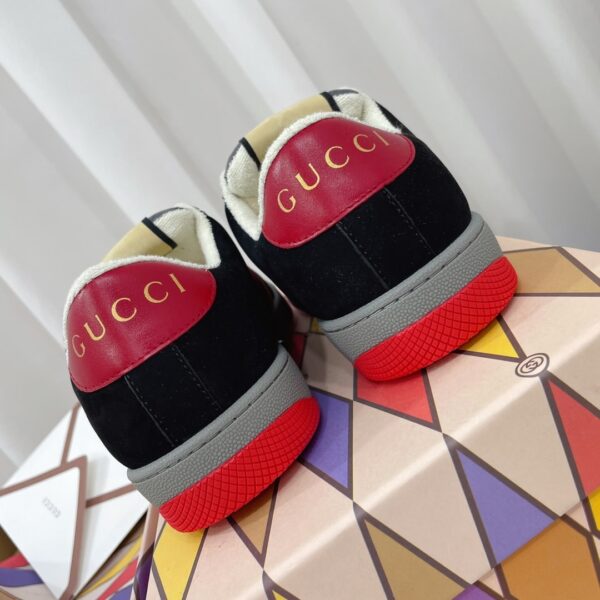 Gucci Women's Screener Sneaker Black/Yellow For Women GG