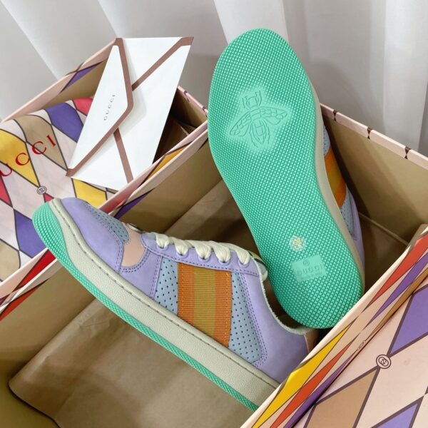 Gucci Women's Screener Sneaker Light Blue For Women GG