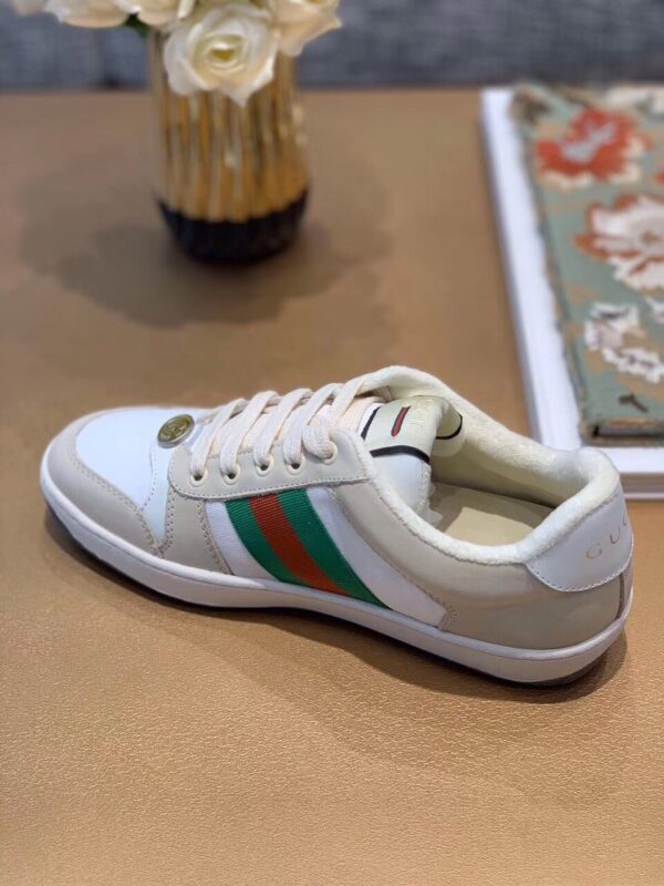Gucci Women's Screener Sneaker With Web Beige/White For Women GG