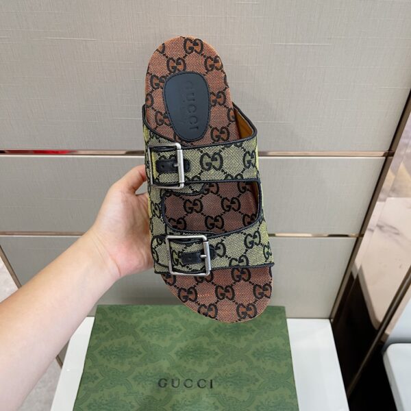 Gucci Women's Slide Sandal With Straps Beige For Women GG