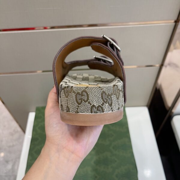 Gucci Women's Slide Sandal With Straps Beige For Women GG