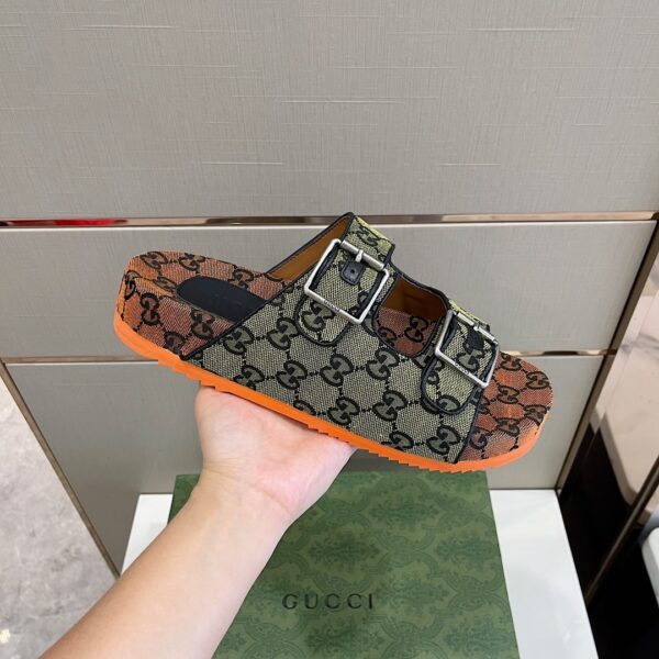 Gucci Women's Slide Sandal With Straps Beige For Women GG