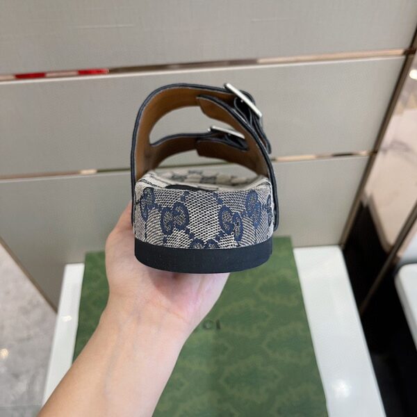 Gucci Women's Slide Sandal With Straps Blue For Women 658020 2HK60