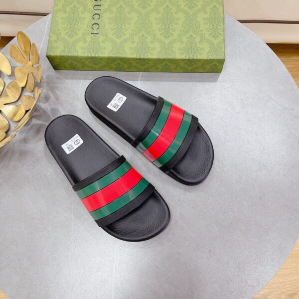 Gucci Women's Slide Sandal With Web Black For Women 407345