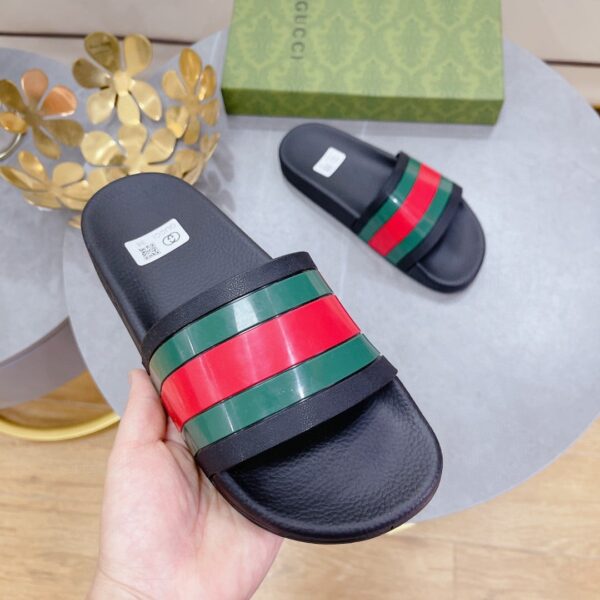 Gucci Women's Slide Sandal With Web Black For Women 407345