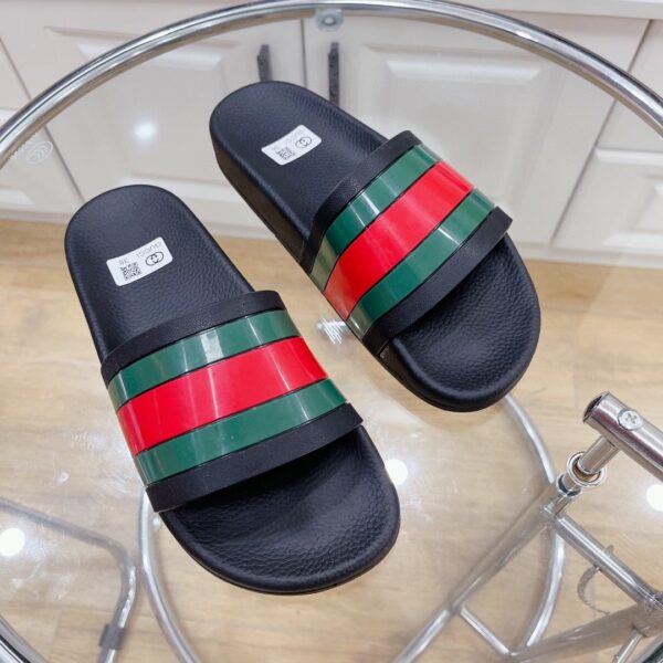 Gucci Women's Slide Sandal With Web Black For Women 407345