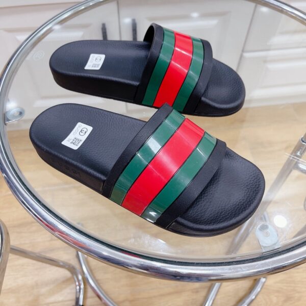 Gucci Women's Slide Sandal With Web Black For Women 407345