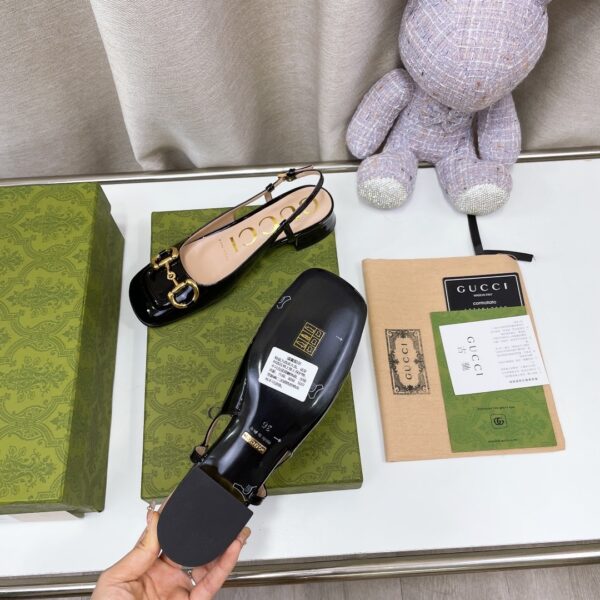 Gucci Women's Slingback With Horsebit Black For Women GG