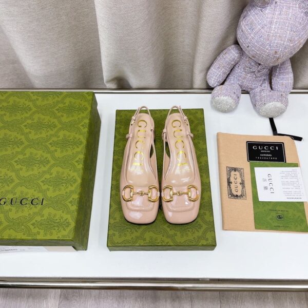 Gucci Women's Slingback With Horsebit Pink For Women GG