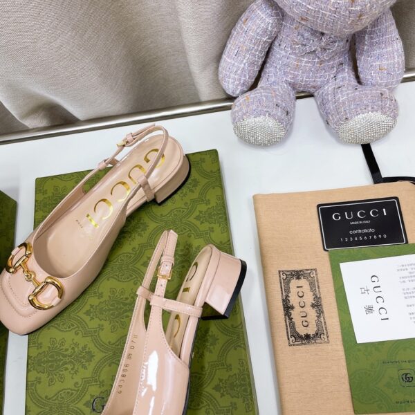 Gucci Women's Slingback With Horsebit Pink For Women GG