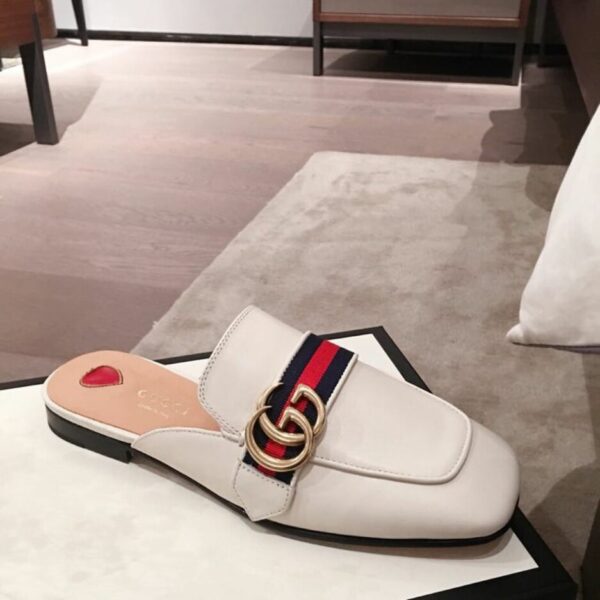 Gucci Women's Slipper White For Women GG ‎423694 DKHC0 9061