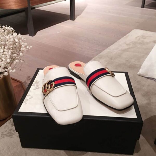 Gucci Women's Slipper White For Women GG ‎423694 DKHC0 9061