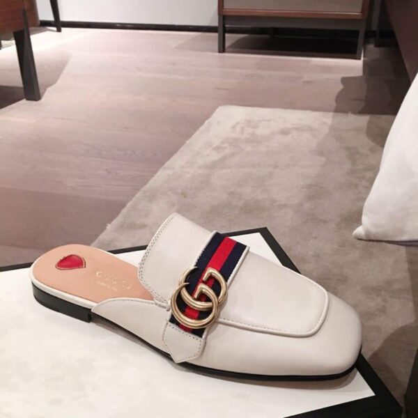 Gucci Women's Slipper White For Women GG ‎423694 DKHC0 9061
