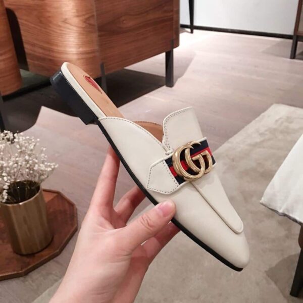 Gucci Women's Slipper White For Women GG ‎423694 DKHC0 9061