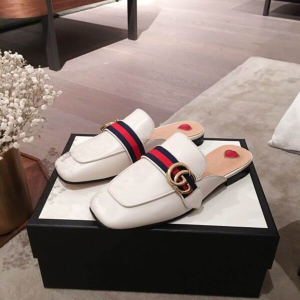 Gucci Women's Slipper White For Women GG ‎423694 DKHC0 9061