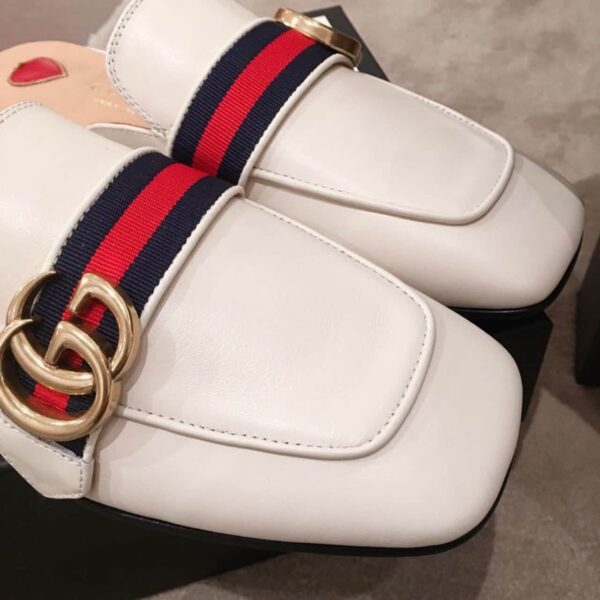 Gucci Women's Slipper White For Women GG ‎423694 DKHC0 9061