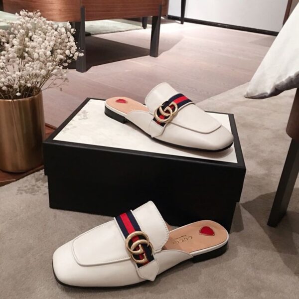 Gucci Women's Slipper White For Women GG ‎423694 DKHC0 9061