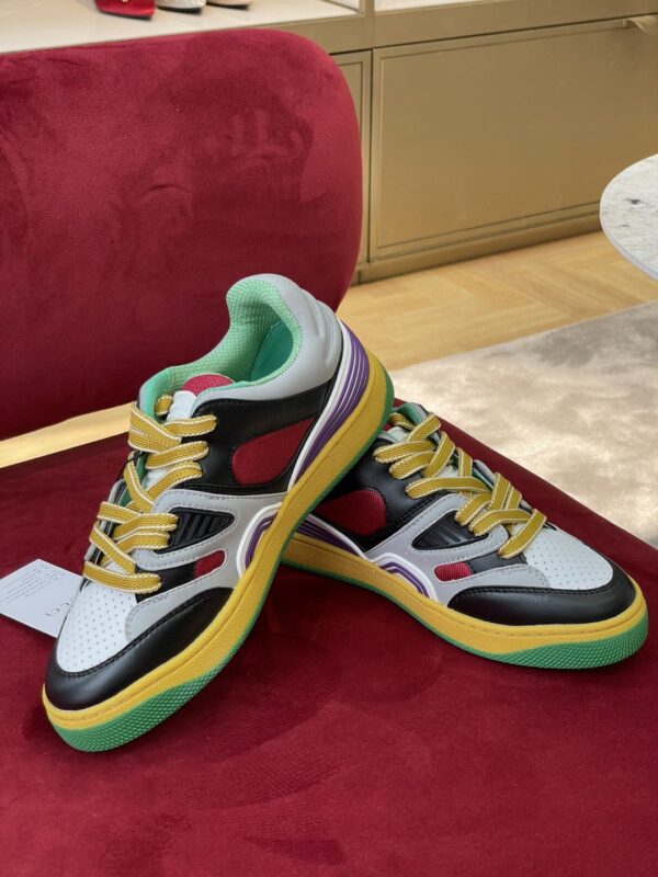 Gucci Women's Sneaker Gucci Basket Donna Black Demetra For Women ‎697882 2SH90 1072