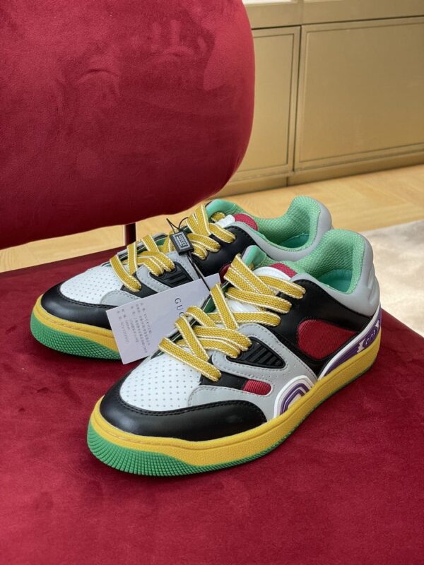 Gucci Women's Sneaker Gucci Basket Donna Black Demetra For Women ‎697882 2SH90 1072