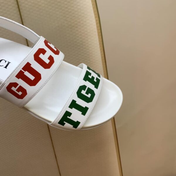 Gucci Women's Tiger And Buckle Sandal White For Women GG