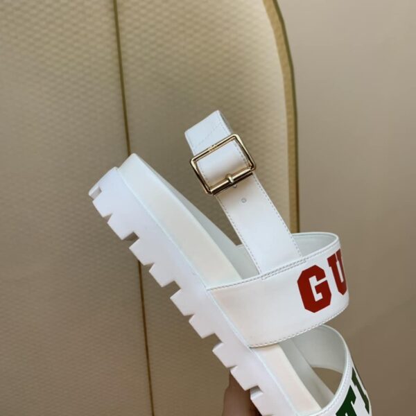 Gucci Women's Tiger And Buckle Sandal White For Women GG