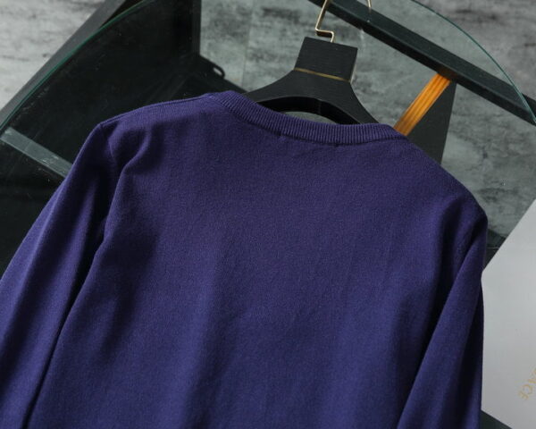 Gucci Wool Jacquard Jumper GG Navy Blue For Men