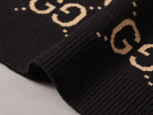 Gucci Wool Knitted GG Sweatshirt Brown For Men