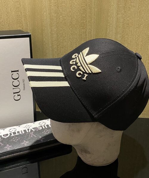 Gucci x Adidas Baseball Hat Black GG Hat