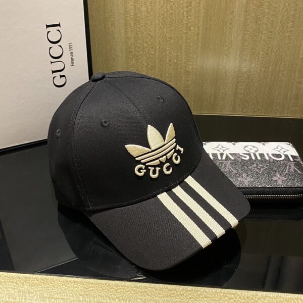 Gucci x Adidas Baseball Hat Black GG Hat