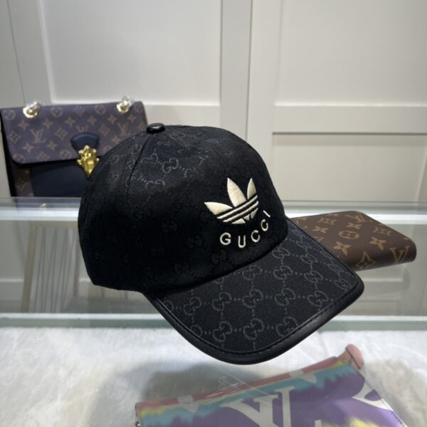Gucci x Adidas Baseball Hat Black GG Hat