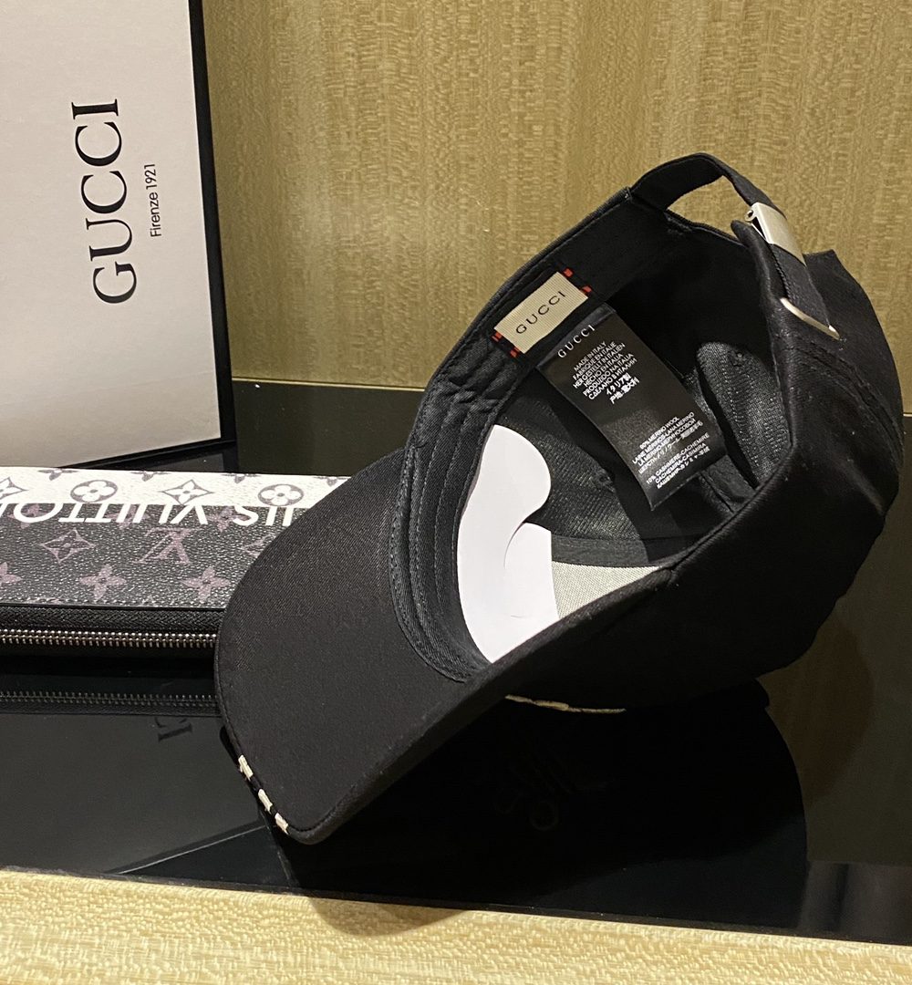 Gucci x Adidas Baseball Hat Black GG Hat