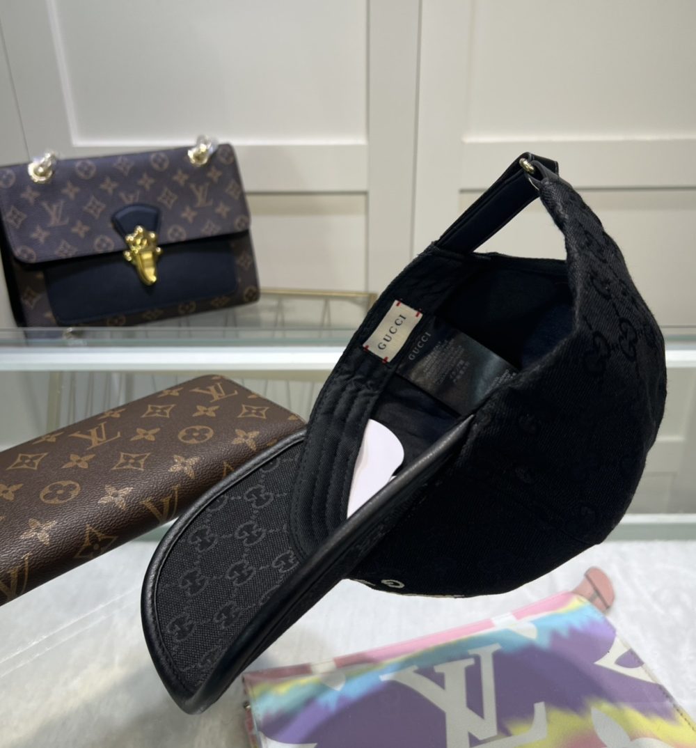 Gucci x Adidas Baseball Hat Black GG Hat