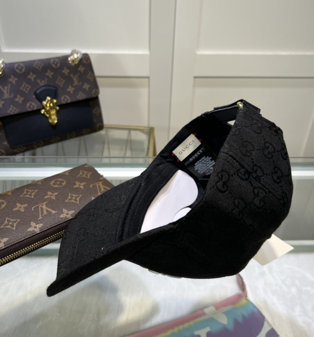 Gucci x Adidas Baseball Hat Black GG Hat