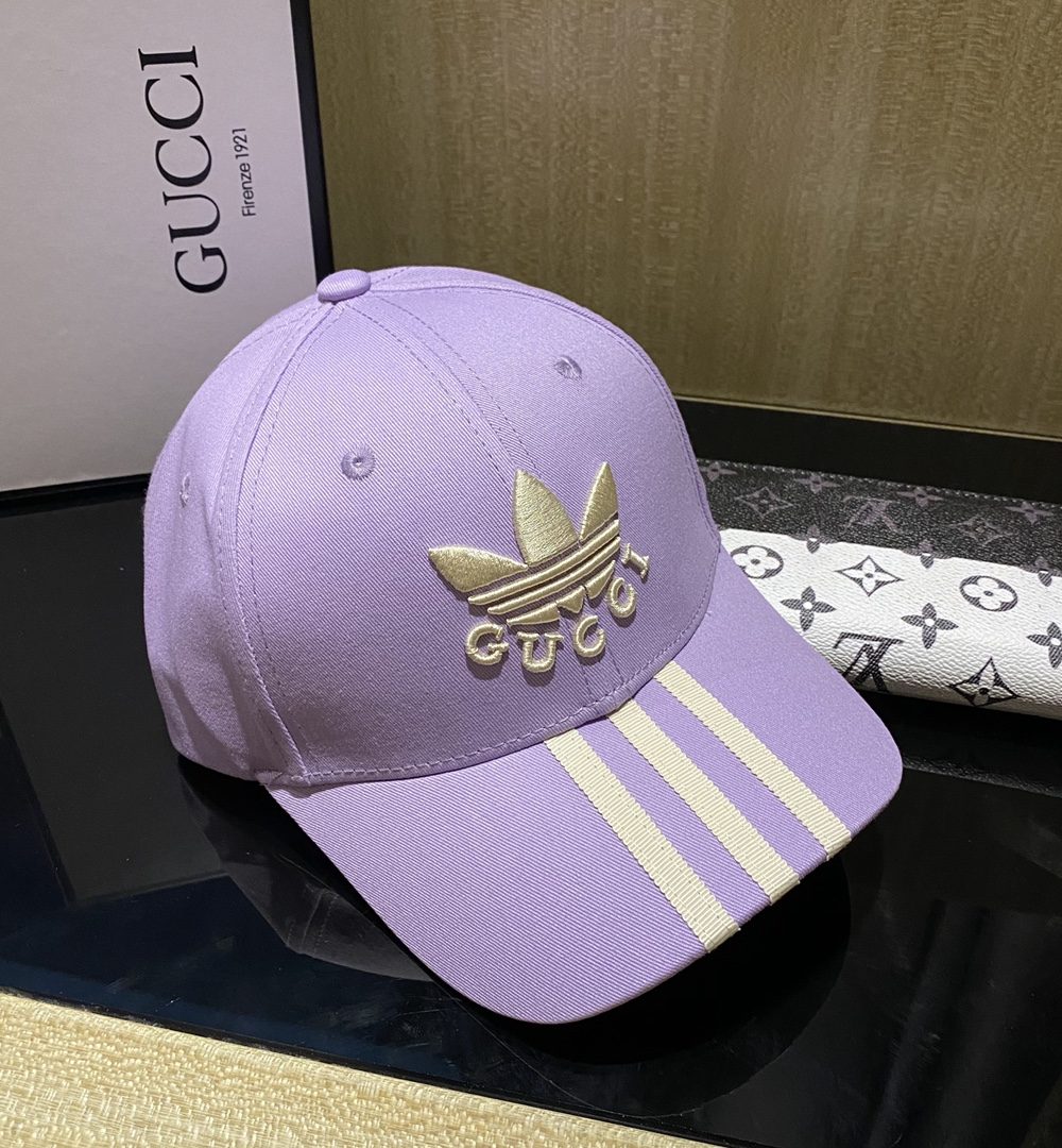 Gucci x Adidas Baseball Hat Blue GG Hat