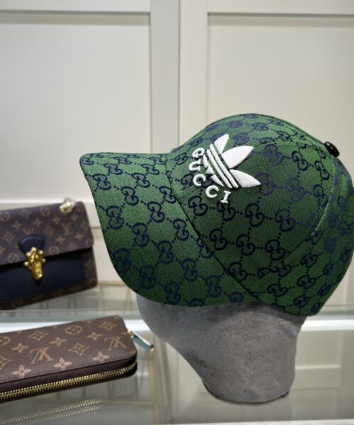 Gucci x Adidas Baseball Hat Green GG Hat