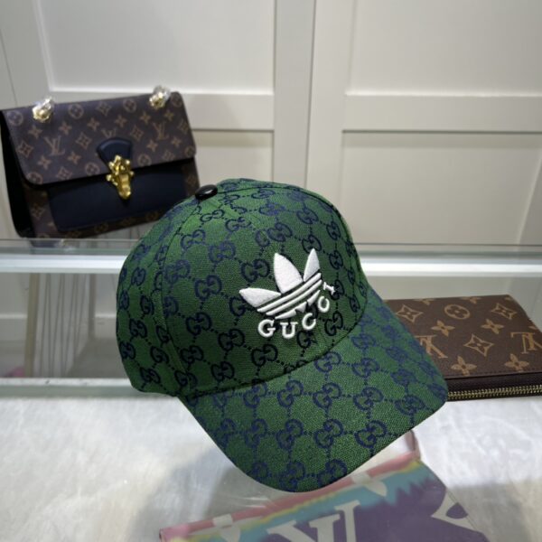 Gucci x Adidas Baseball Hat Green GG Hat