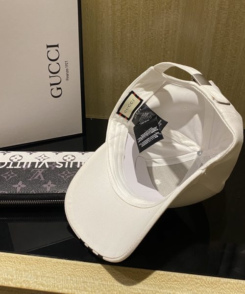 Gucci x Adidas Baseball Hat White GG Hat