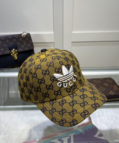 Gucci x Adidas Baseball Hat Yellow GG Hat