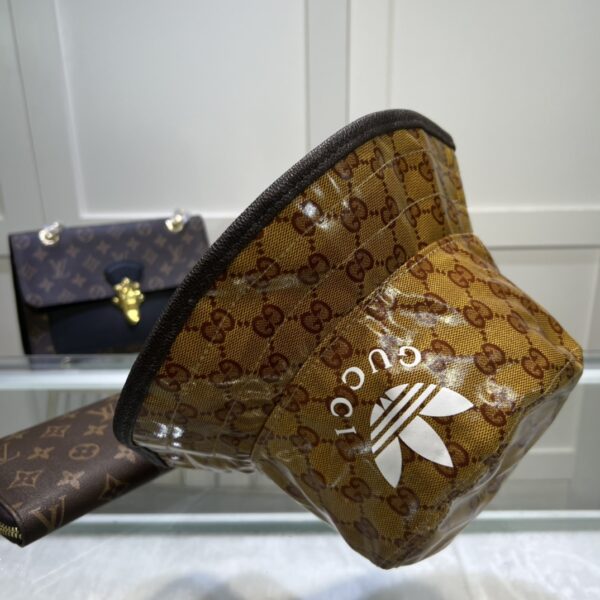 Gucci x Adidas Bucket Hat Brown GG Hat ‎696484 4HAP2 7164