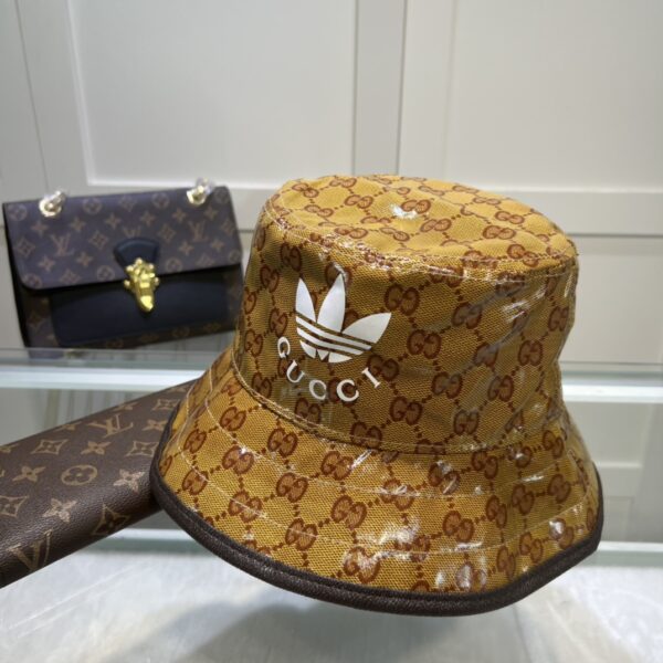 Gucci x Adidas Bucket Hat Brown GG Hat ‎696484 4HAP2 7164