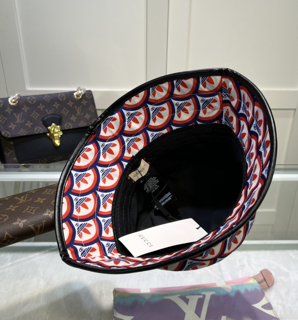 Gucci x Adidas Bucket Hat Multicolor GG Hat ‎696476 4HAQF 6468